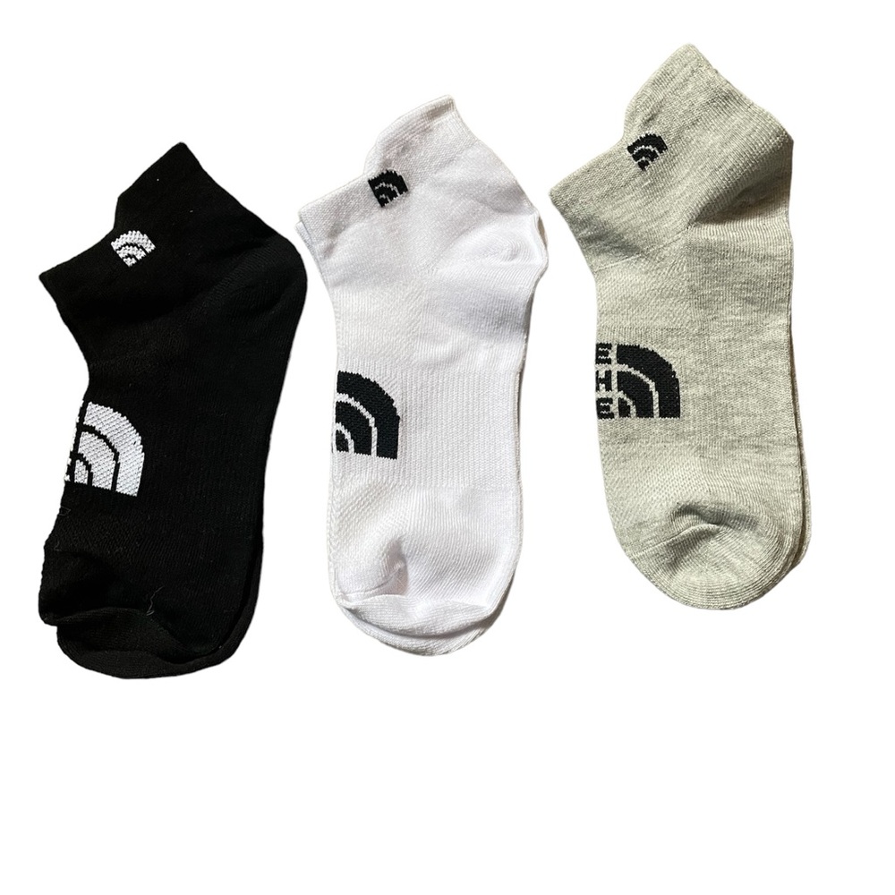 North Face Ankle Socks - Basic grey/black/white 3 pack